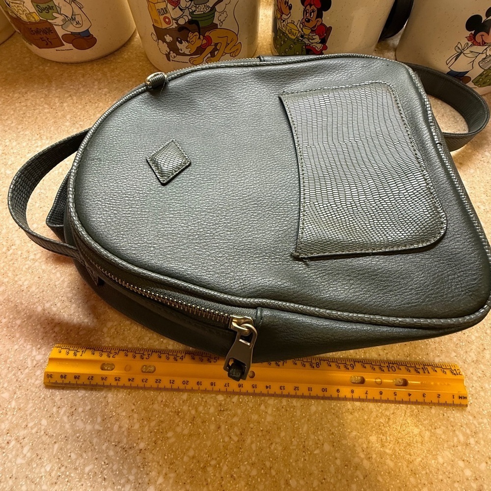 Olive Green Mini Backpack Women’s Bag Purse - Picture 10 of 13
